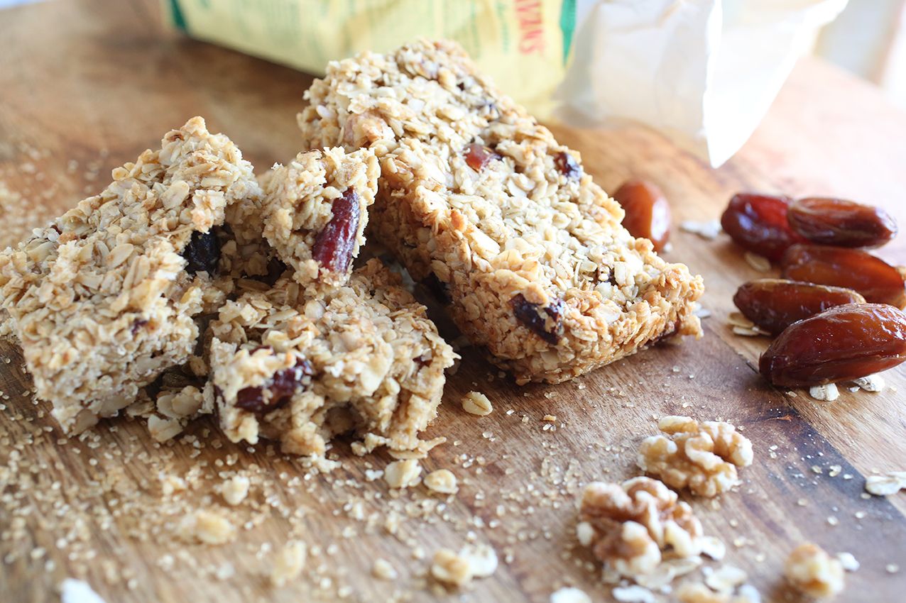 Vegan date &amp; walnut flapjack