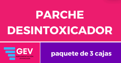 PARCHE DESINTOXICADOR (PAQUETE DE 3 CAJAS DE PARCHES)