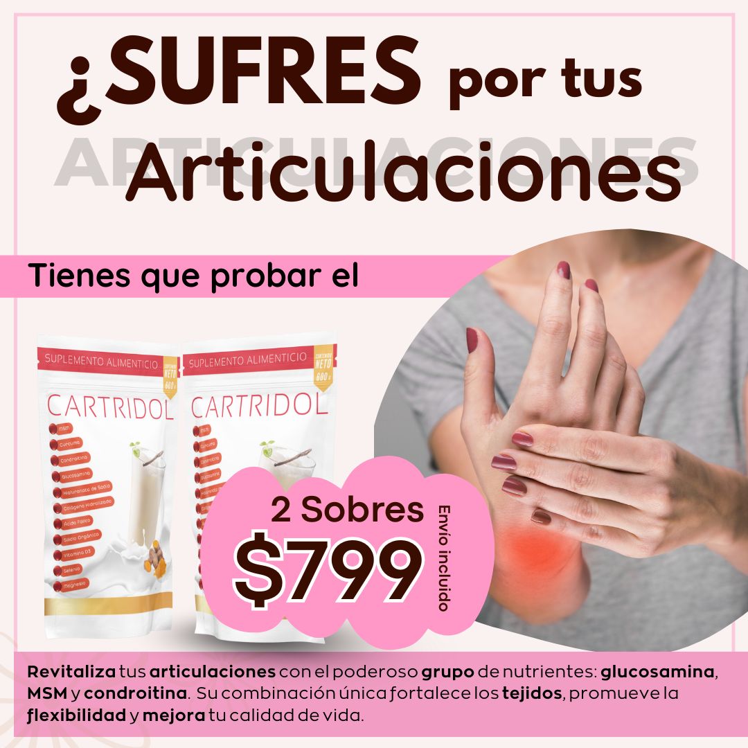 PROMOCIÓN 2 BOLSAS DE CARTRIDOL (SUPLEMENTO ALIMENTICIO PARA LAS ARTICULACIONES) PROMOCIÓN 2 BOLSAS DE CARTRIDOL (SUPLEMENTO ALIMENTICIO PARA LAS ARTICULACIONES)