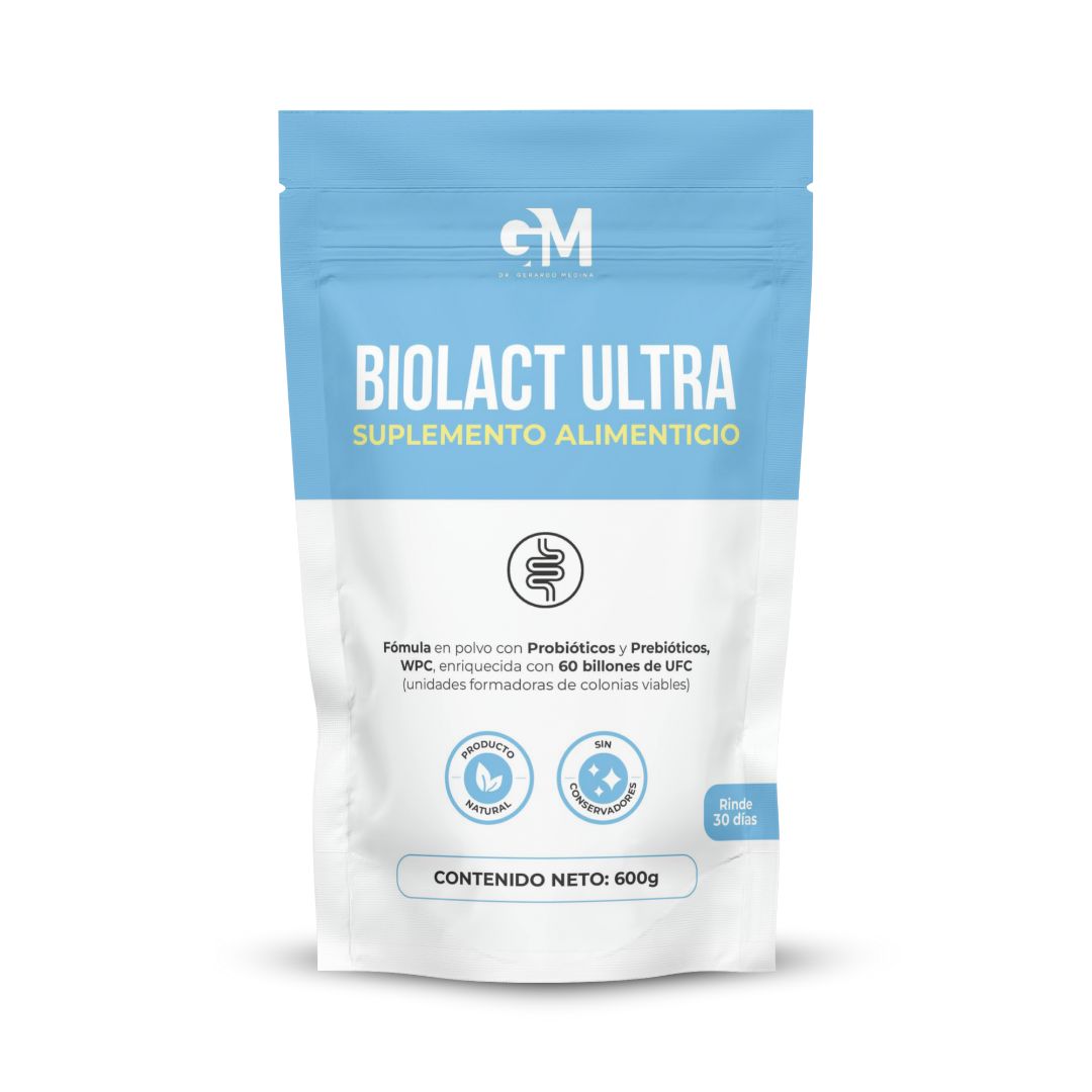 BIOLACT ULTRA Suplemento Alimenticio en Polvo con Probióticos y Prebióticos