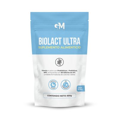 BIOLACT ULTRA Suplemento Alimenticio en Polvo con Probióticos y Prebióticos