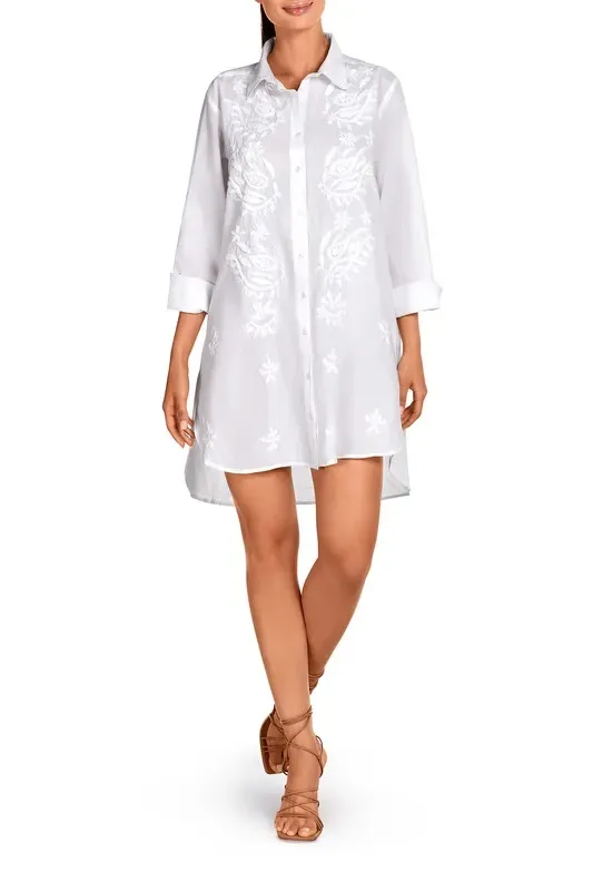 Cotton Shirt Dress Dolores Cortés