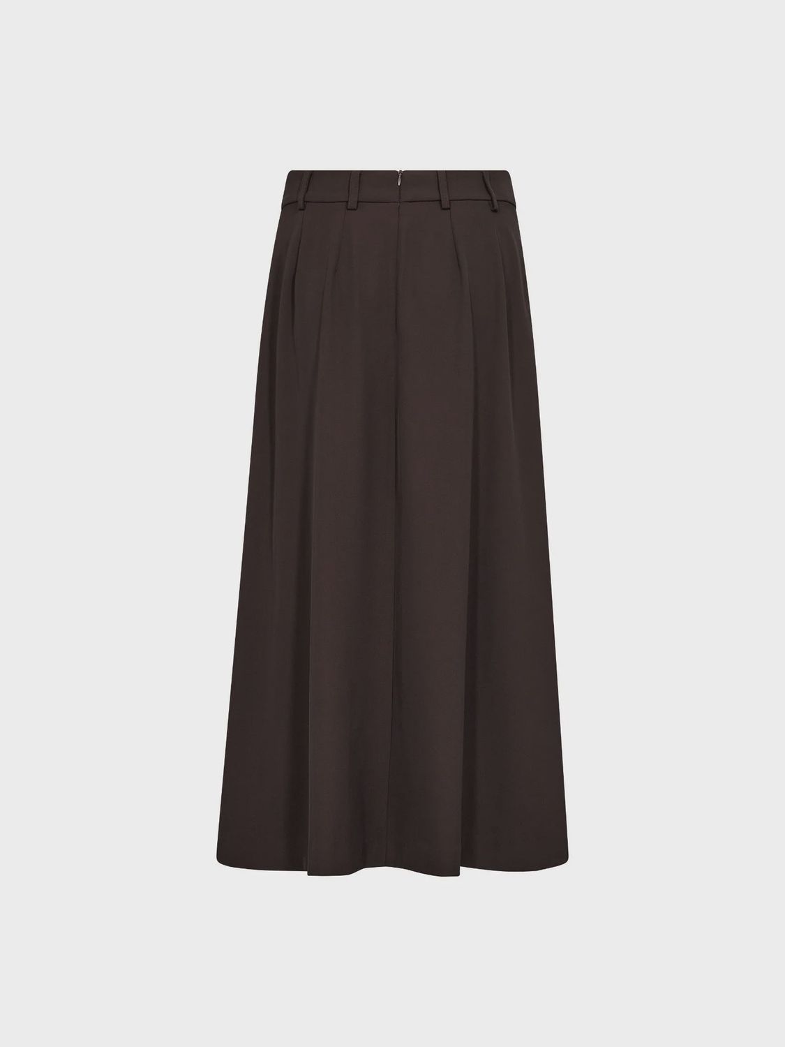 AliniCC Anya Pleat Skirt- Dark Brown