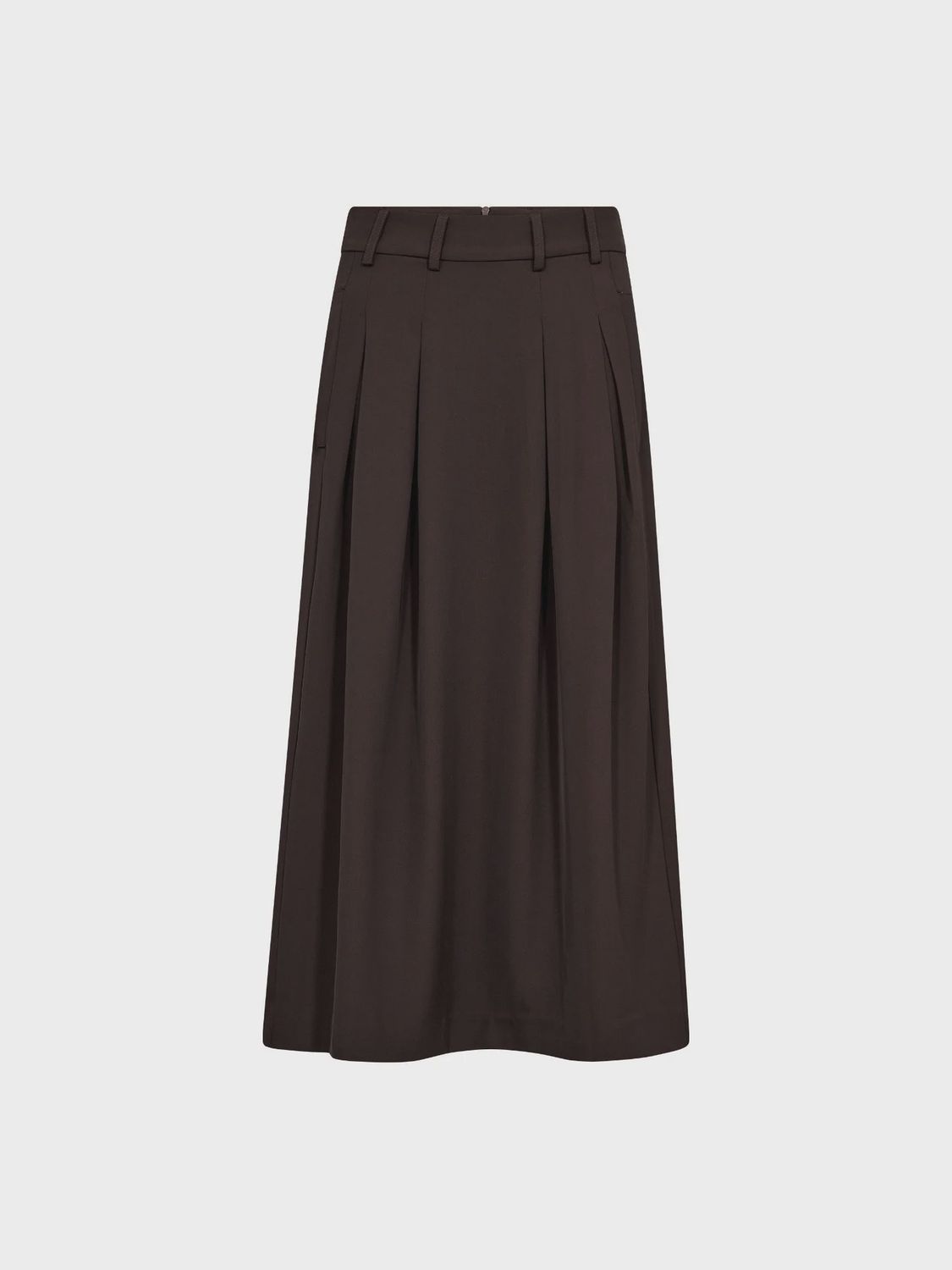 AliniCC Anya Pleat Skirt- Dark Brown