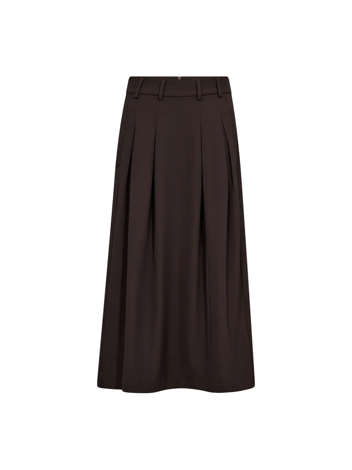 AliniCC Anya Pleat Skirt- Dark Brown