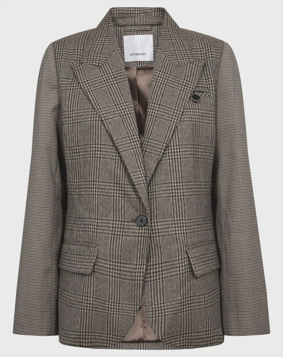 VeyaCC Check Fitted Blazer