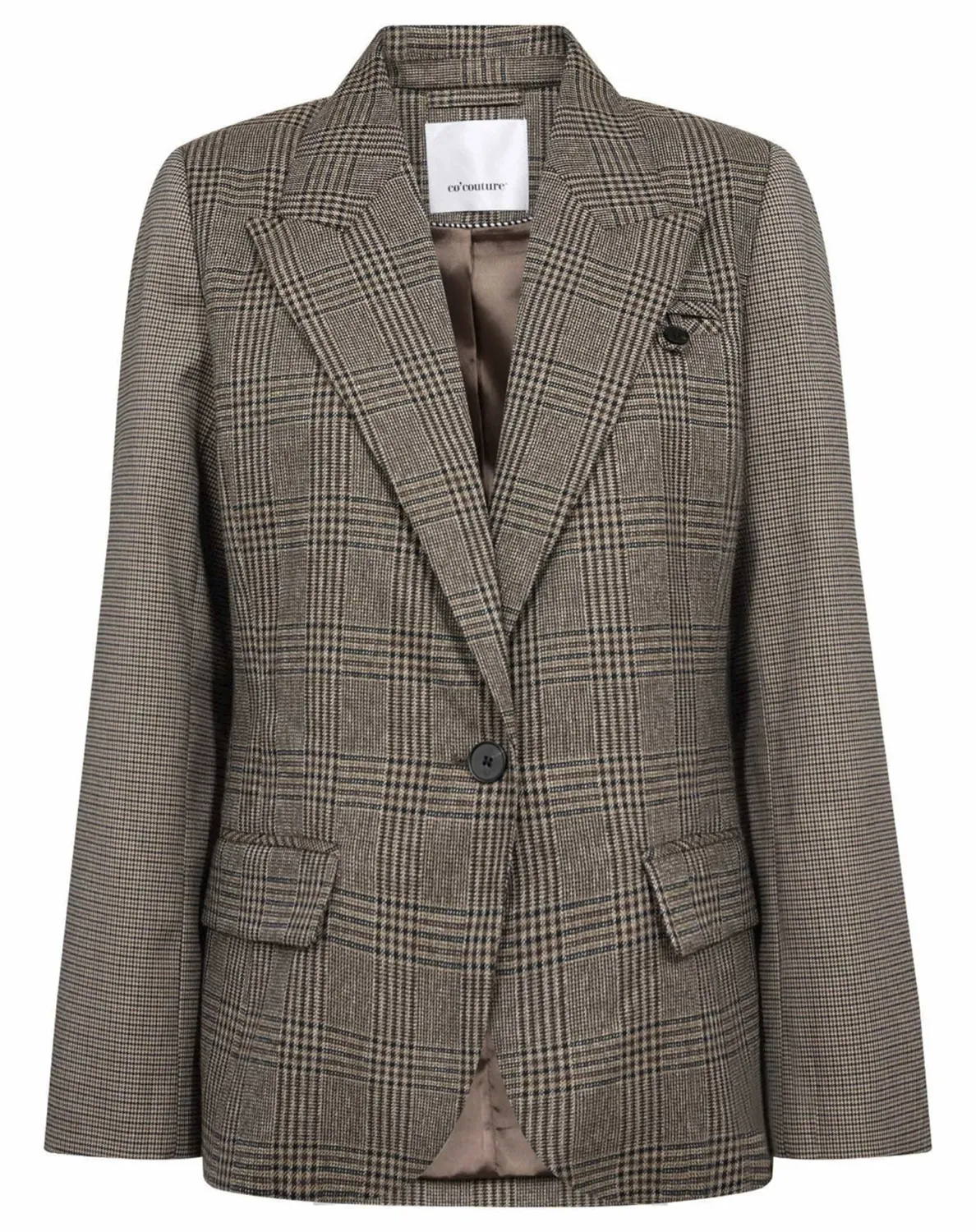 VeyaCC Check Fitted Blazer