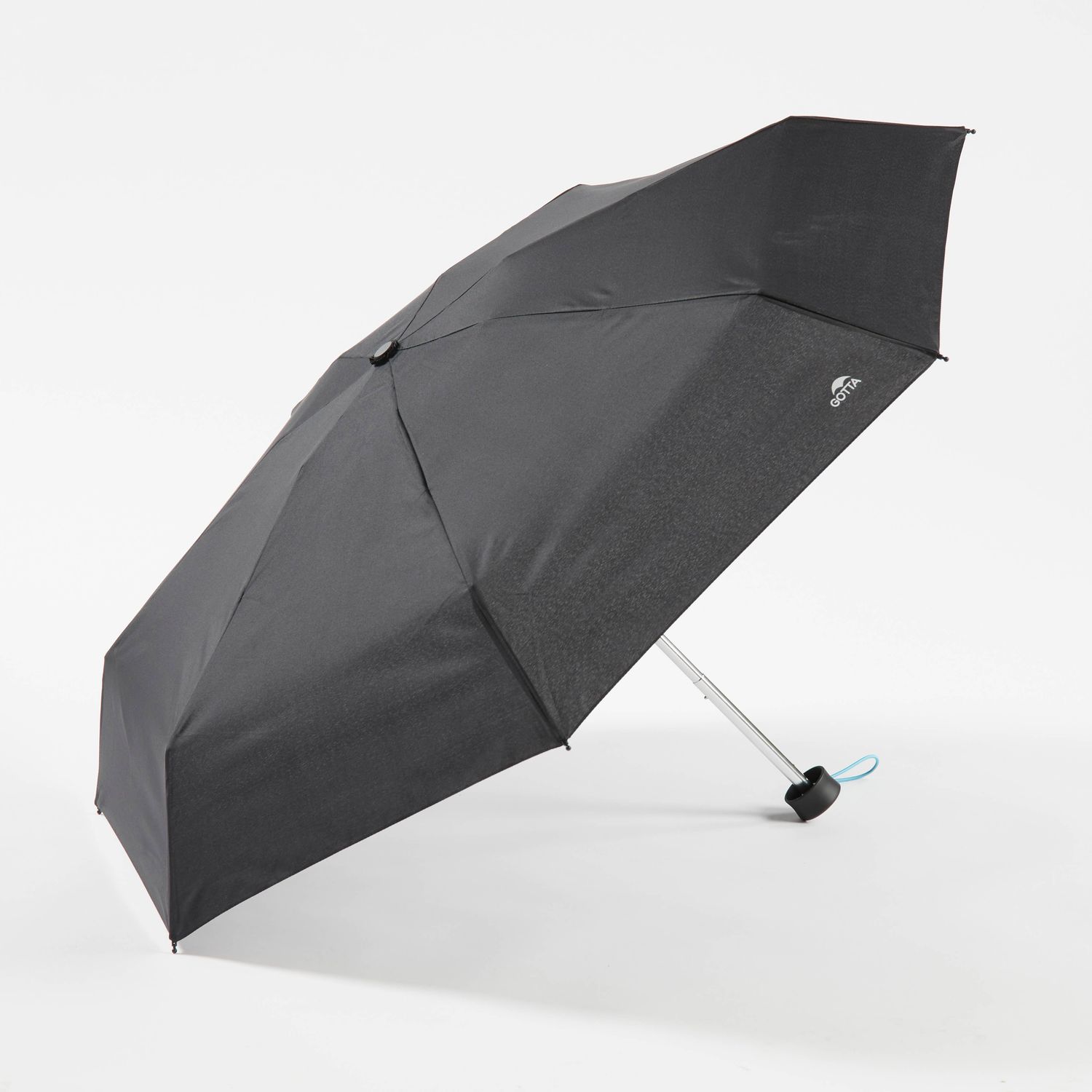 GOTTA MINI Folding Umbrella Black with color details