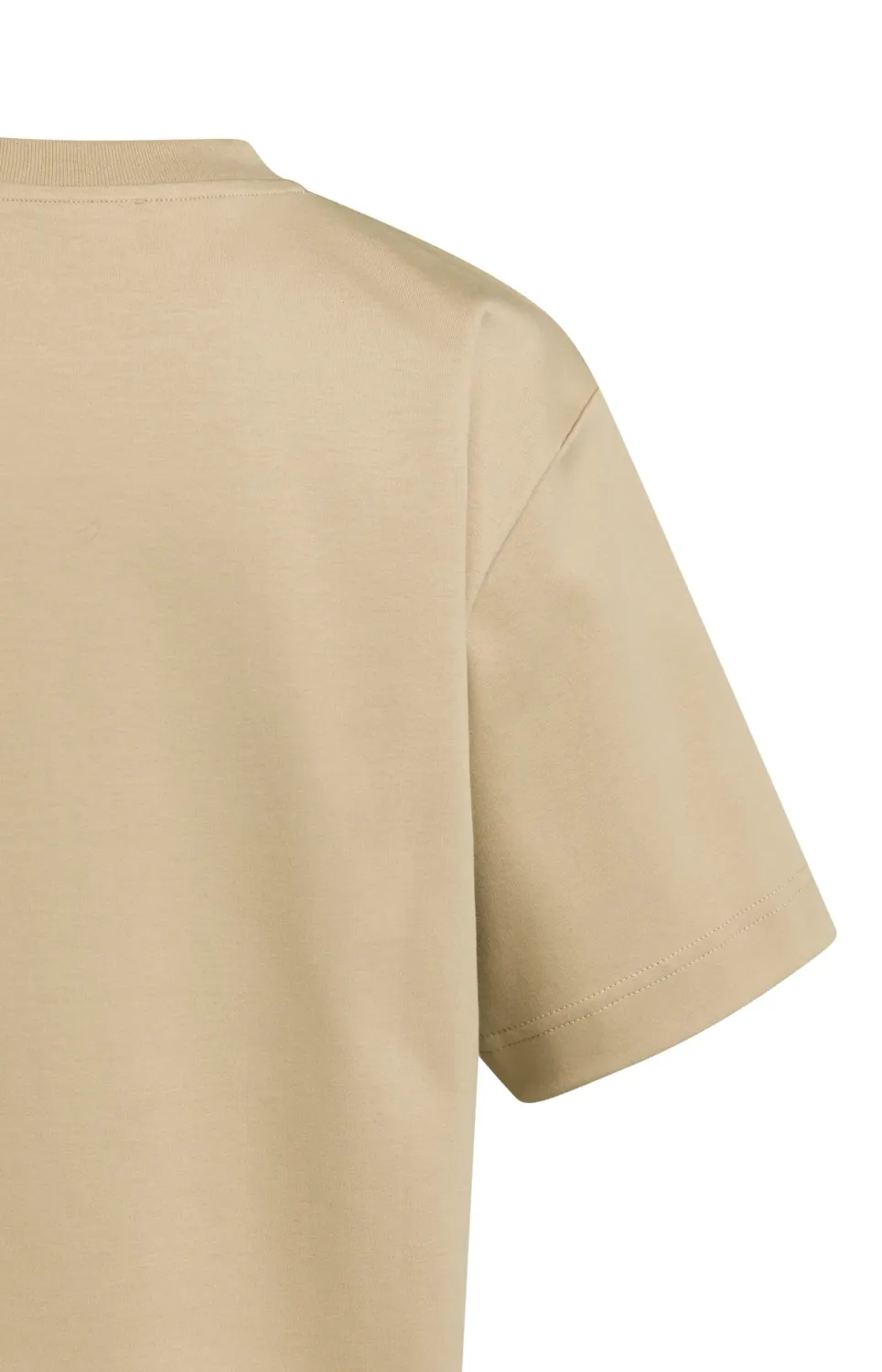 T-Shirt with Round Neck and Half Sleeves - Cornstalk Brown