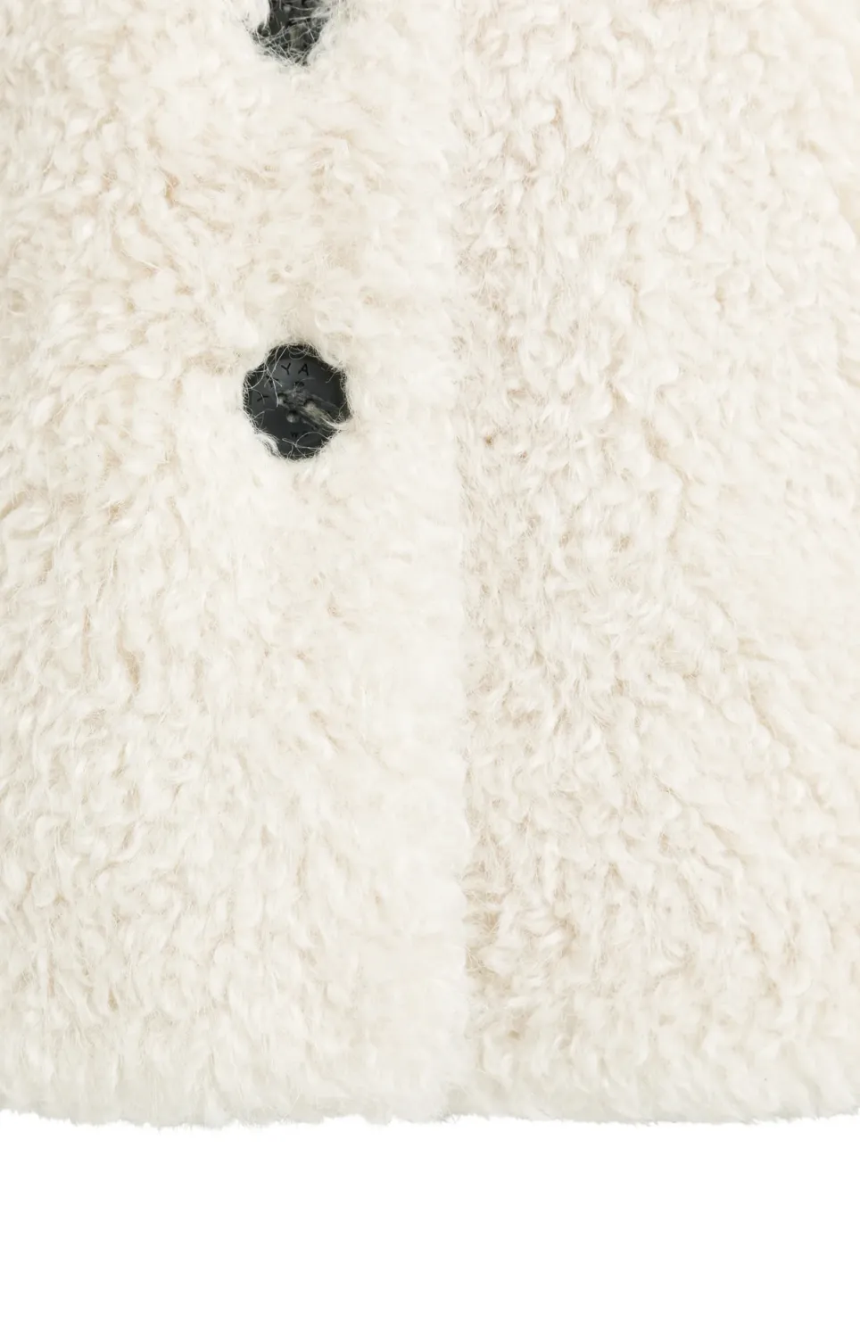 Oversized Faux Fur Short Jacket - Bleached Sand Beige
