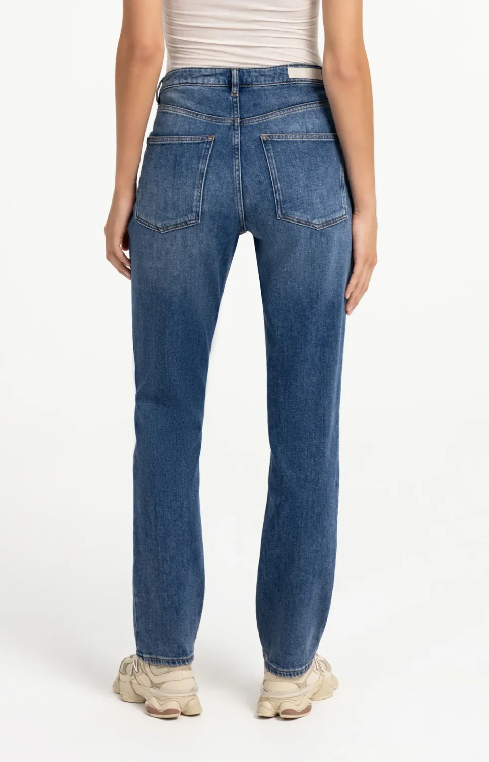 Straight Slim Denim Jeans L32 - Dark Blue Denim