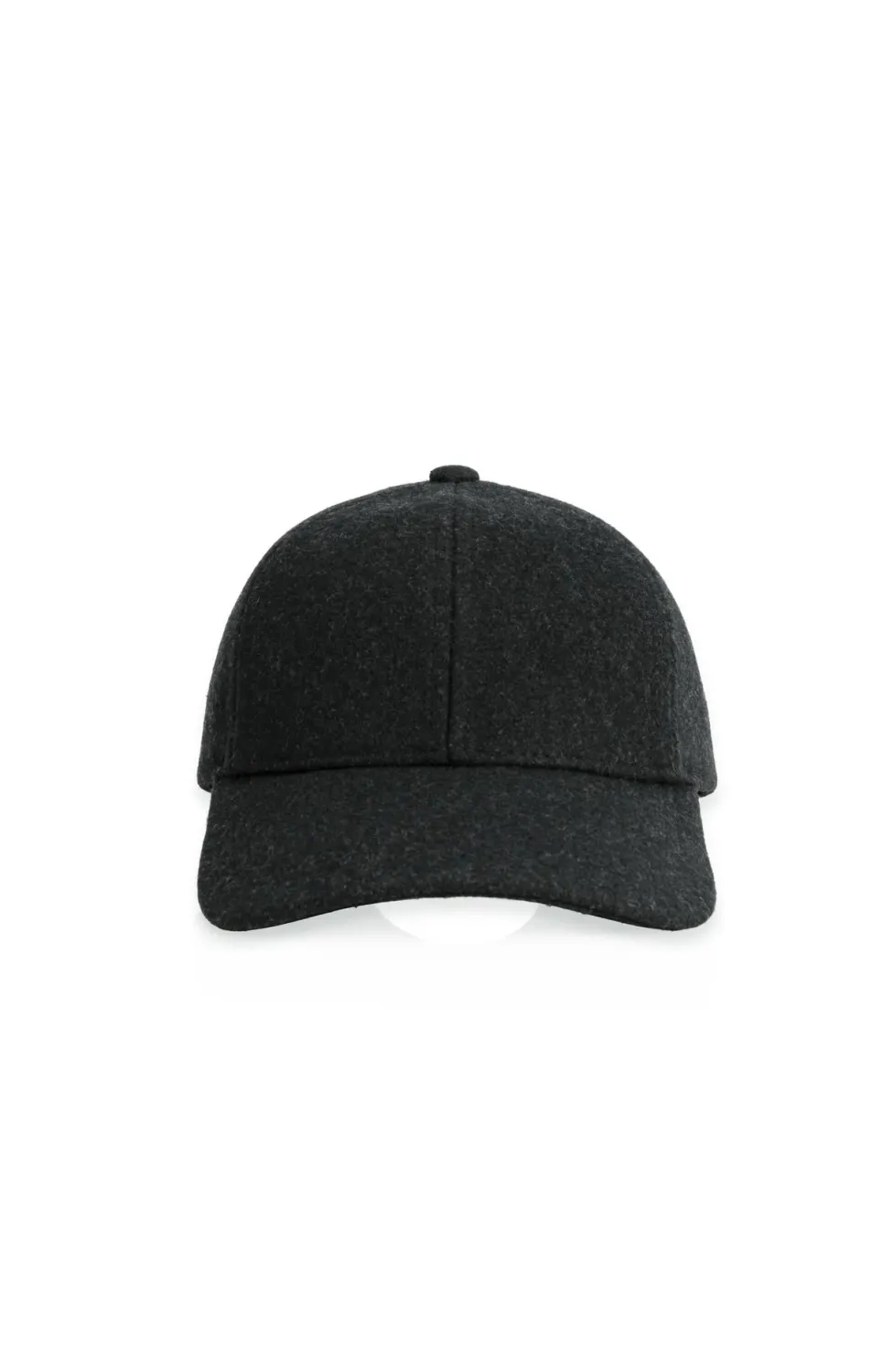 Wool Cap with Adjustable Drawstring - Hole Black