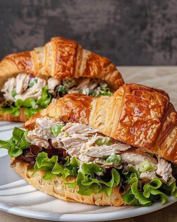 Croissant con pollo
