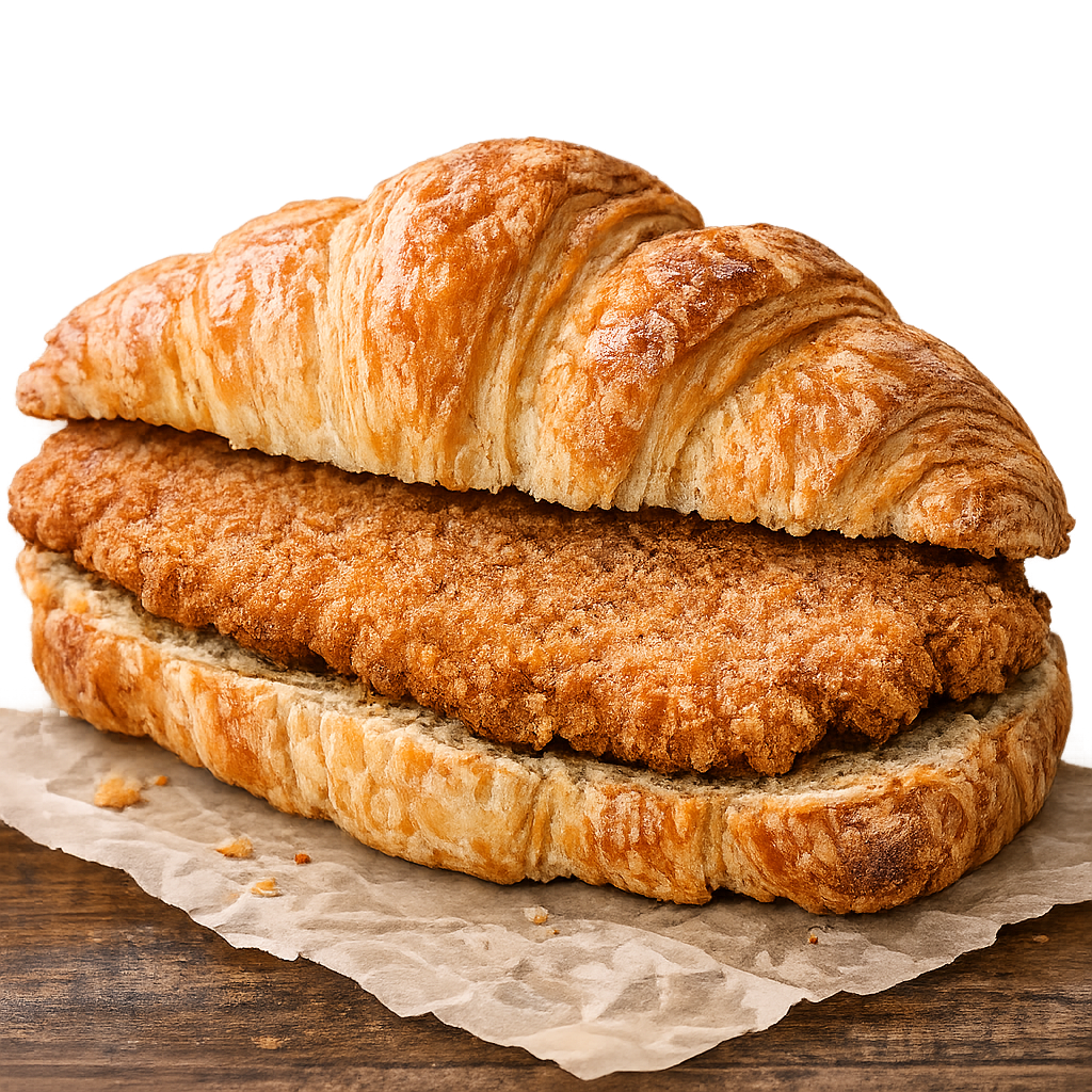 CROISSANT CON MILANESA DE POLLO