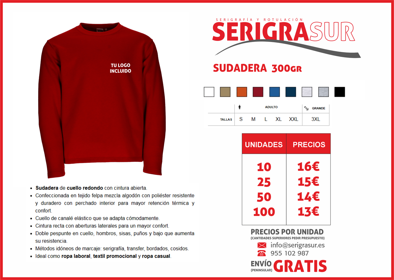 Promoción Sudaderas