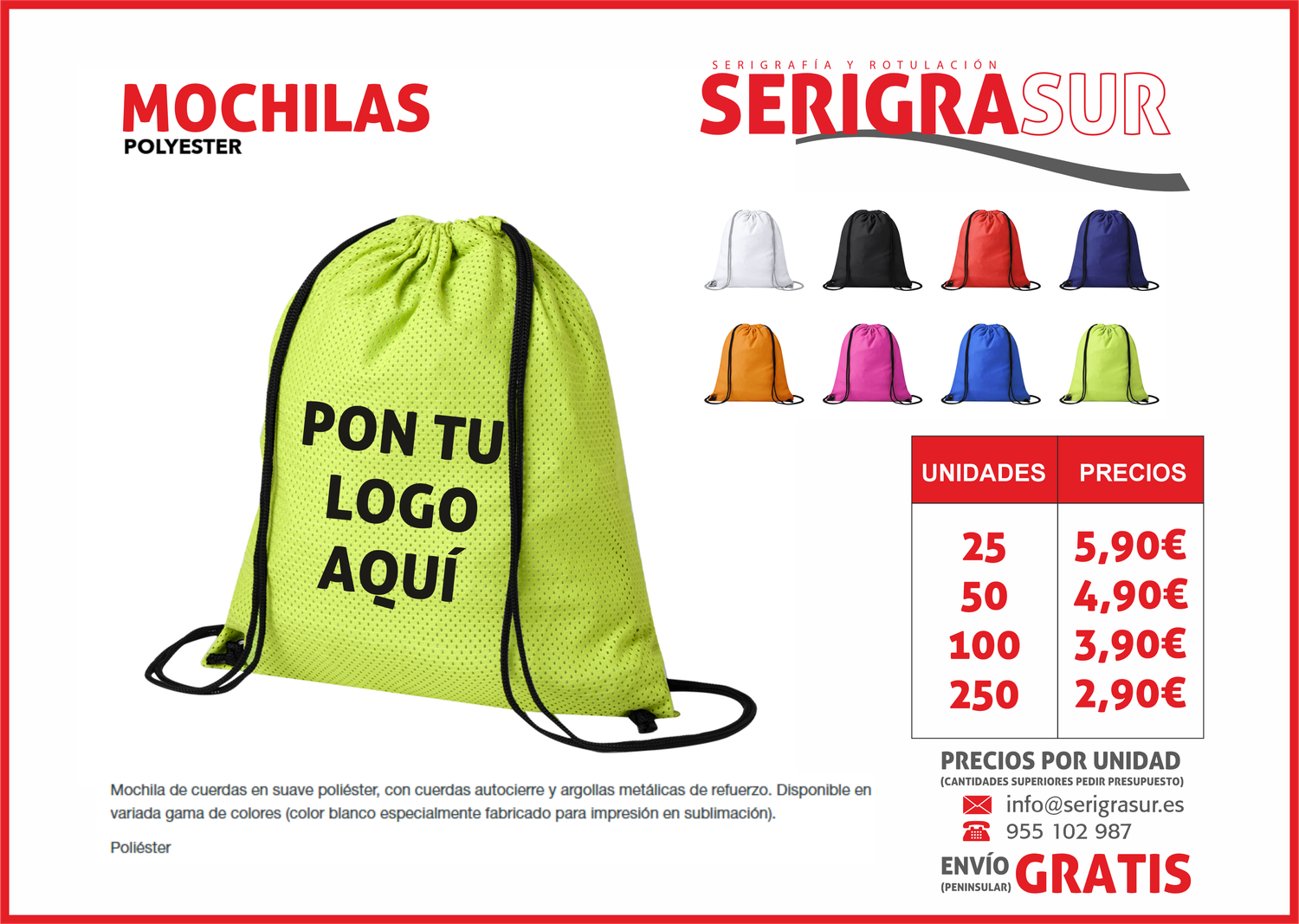 Promoción Mochilas