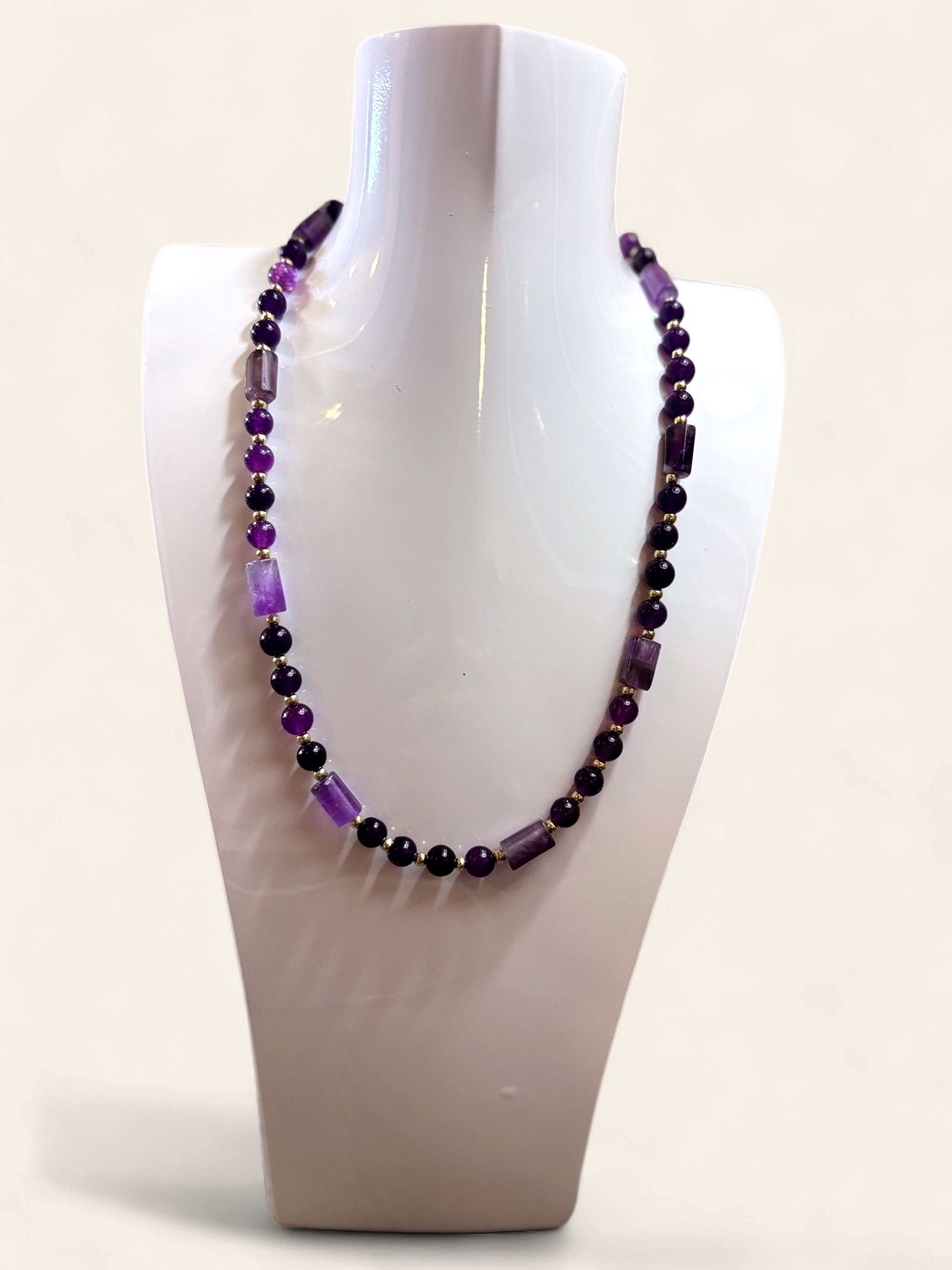 Purple Beaded Necklace