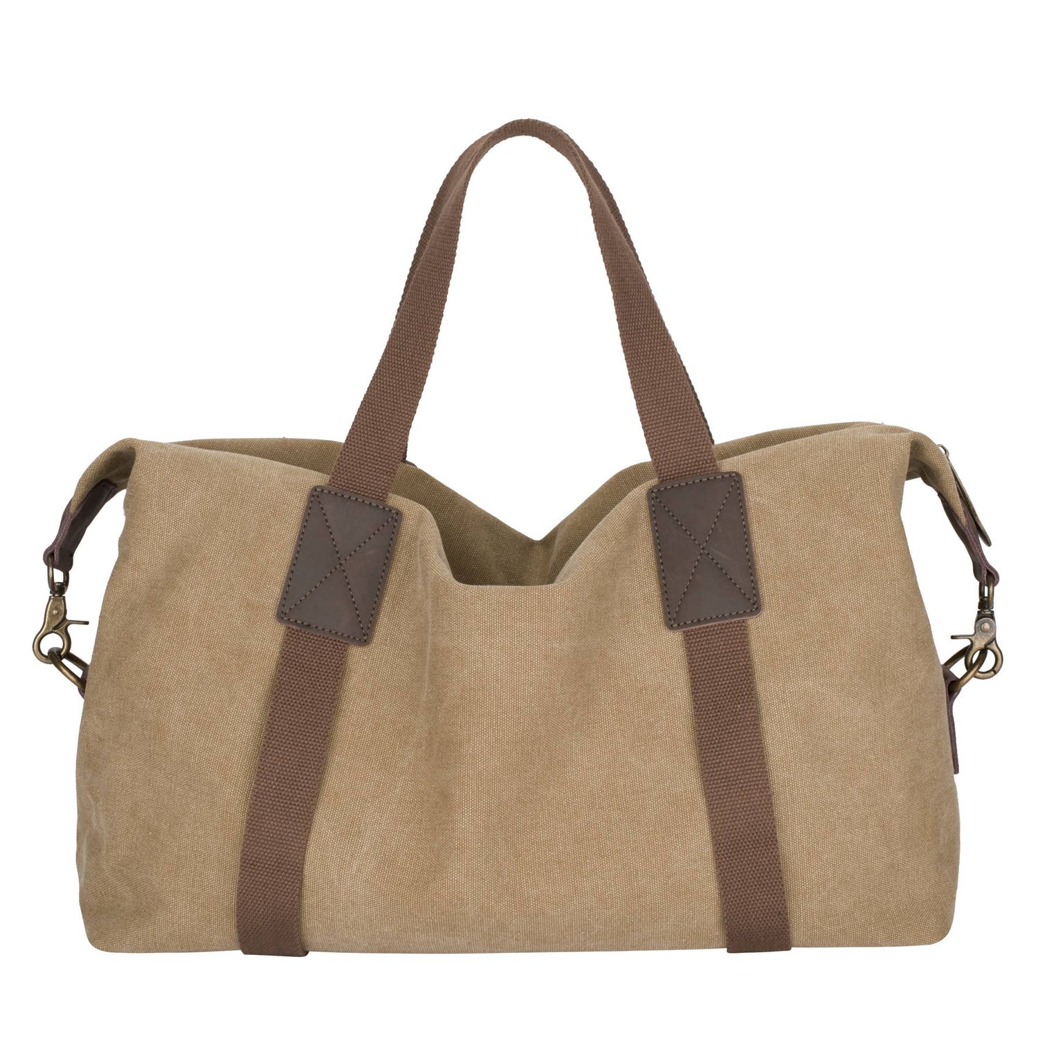 Sports bag - Canvas and leather sports bag