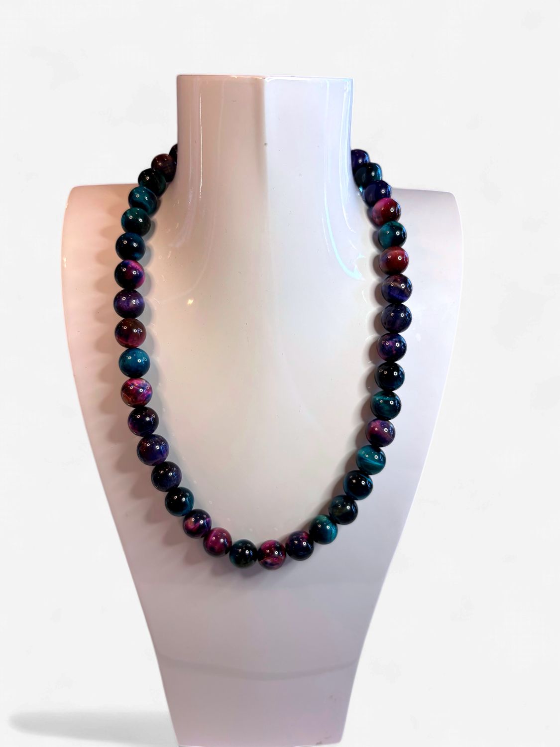 Willow  Necklace - Rainbow Tiger Eye