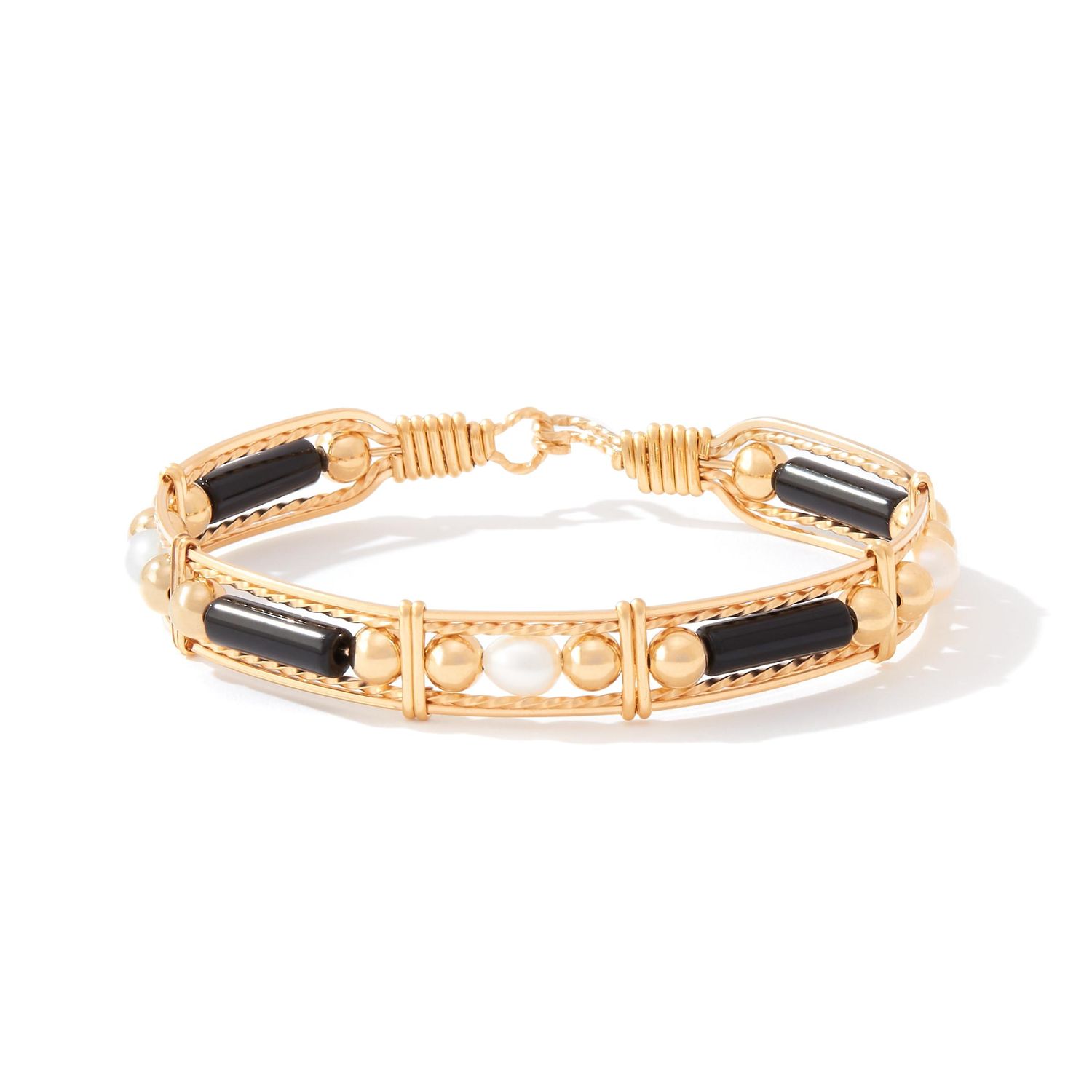 Color Your World Bracelet with Beads and Pearls, Size: 7"