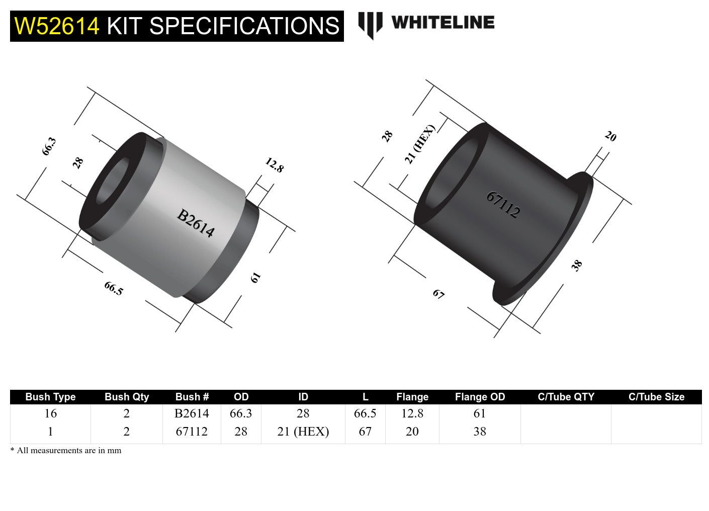 Control arm - lower inner rear bushing