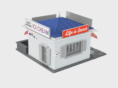 2167060 - HO Gauge - ICE CREAM SHOP KIT