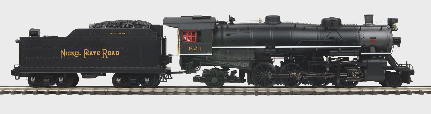 20-3833-1 - Nickel Plate Road 2-8-2 USRA Light Mikado Steam Engine w/Proto-Sound 3.0 Cab #624