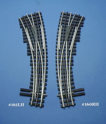 R161M - O-72/0-54 Left Hand Curved Switch with DZ-1000