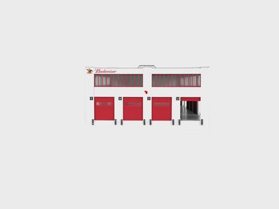 2167090 - HO Gauge - ANHEUSER BUSCH DISTRIBUTION CENTER KIT