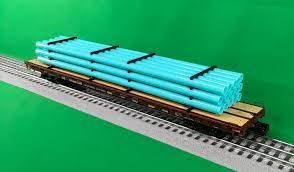 20-95560 - Norfolk Southern 60’ Flat Car w/Pipe Load (Green)