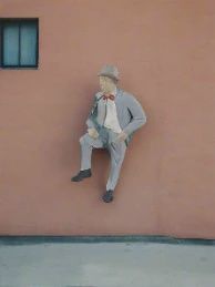 A1126 - Man in Suit with Foot Up