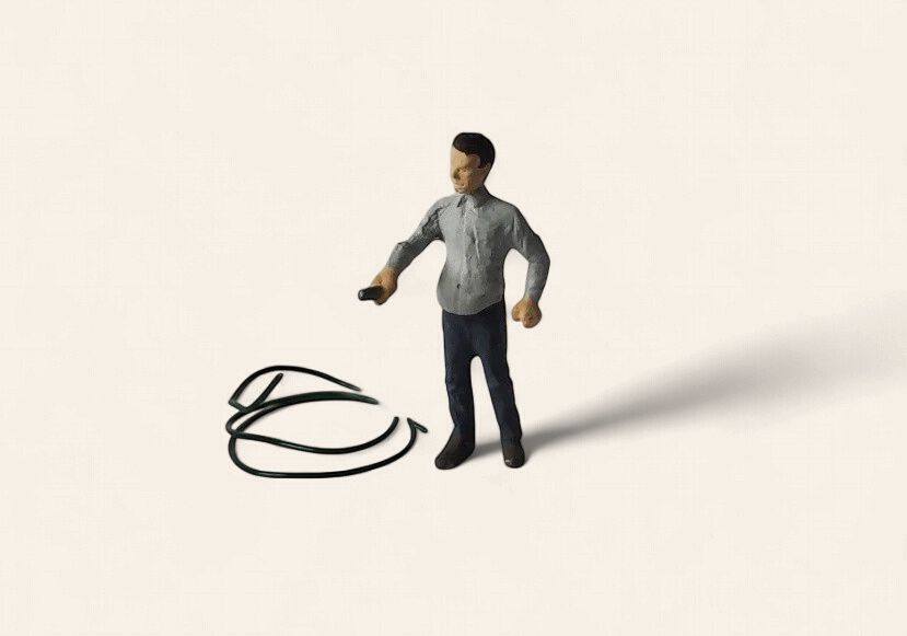 A1230 - Man with a Hose