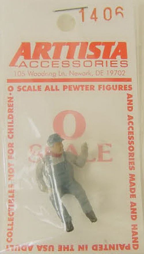 a1406 - Railroad Fireman Waving