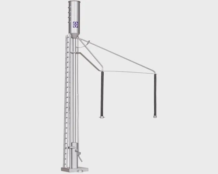 66926 - O SCALE SANDING TOWER SANTA FE (SILVER)