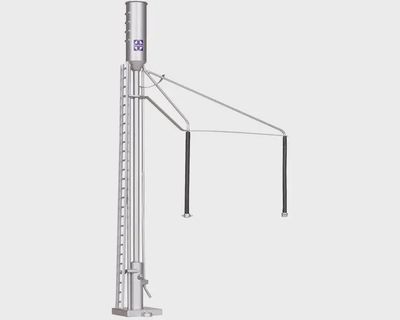 66926 - O SCALE SANDING TOWER SANTA FE (SILVER)