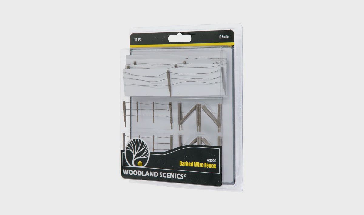 A3000 - Barbed Wire Fence - O Scale