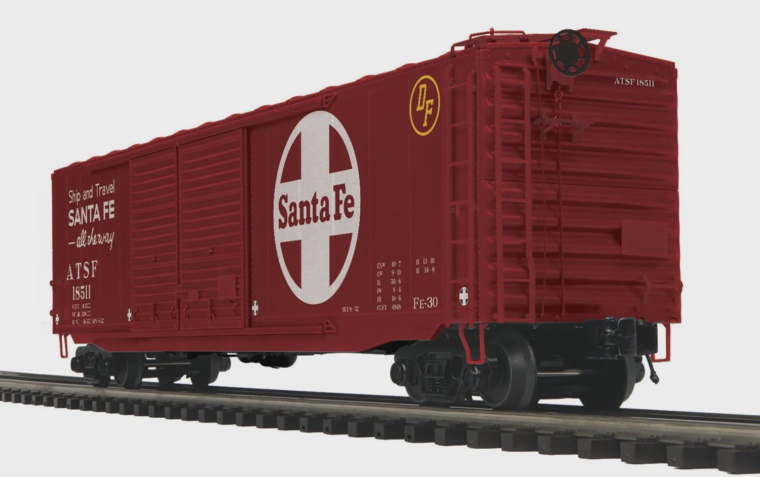 20-99319 - 50’ Ps-1 Double Door Box Car - Santa Fe No. 18511, 18529