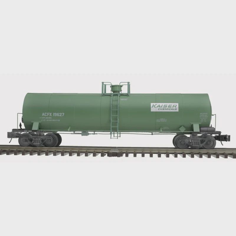 3007209 - ACF 17,360 GALLON CHLORINE TANK CAR KAISER CHEMICALS 19627, 19629 (GREEN/WHITE/BLACK)
