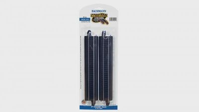 44411 - 9 inch Straight Track / Black Roadbed
