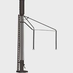 66922 - SCALE SANDING TOWER UNLETTERED (BLACK)