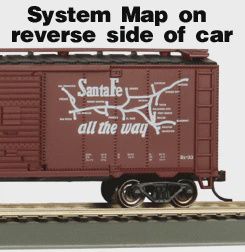 16501 - SUPER CHIEF 40' SANTA FE MAP BOX CAR