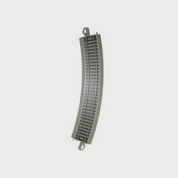 44580 - 18" Radius Curved Track - BULK - Per Piece - Gray Roadbed E-Z Track
