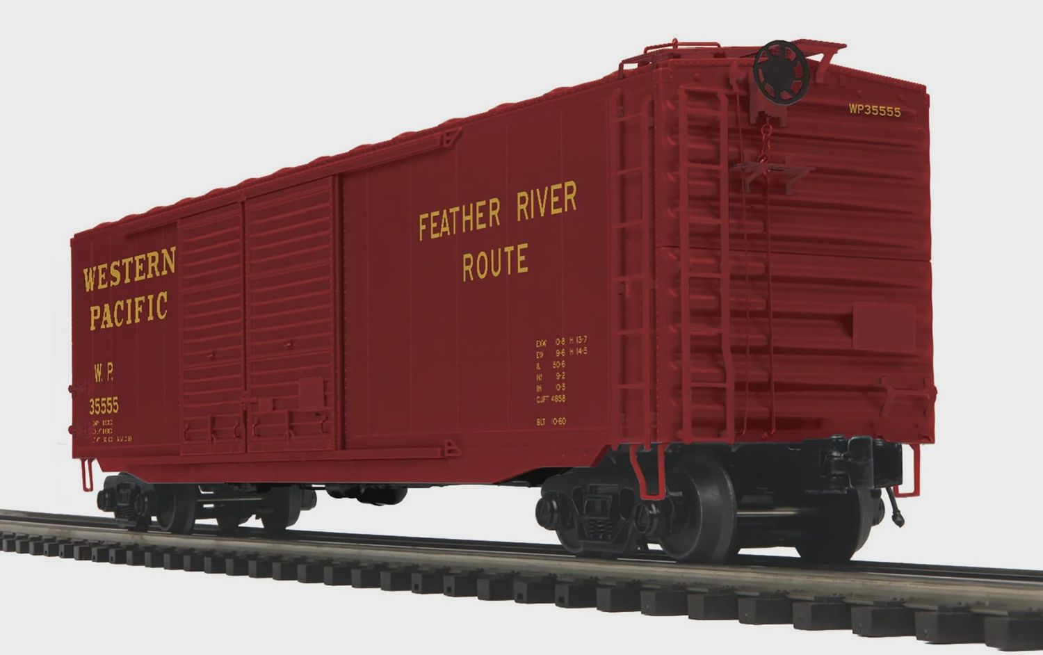 20-99320 - 50’ Ps-1 Double Door Box Car - Western Pacific No. 35555, 35562