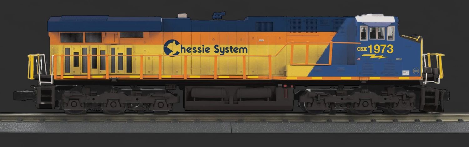 30-21242-1 - CSX (Chessie Heritage) Cab No. 1973 ES44AC Imperial Diesel Engine With Proto-Sound 3.0