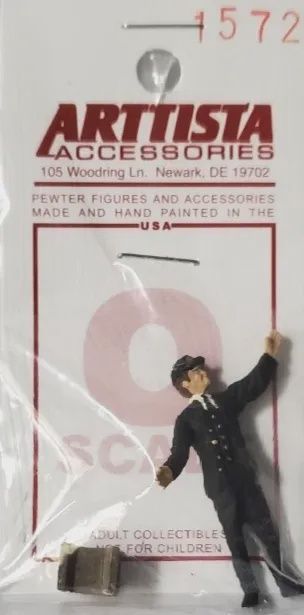 a1572 - Railroad Conductor with Steep Stool