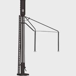 66924 - O SCALE SANDING TOWER NORFOLK &amp; WESTERN (BLACK)