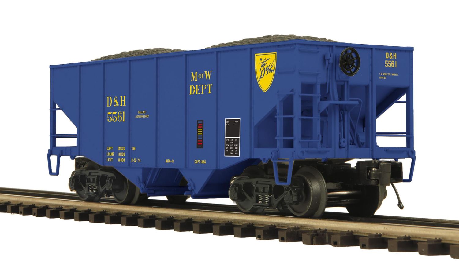 20-95708 - Delaware &amp; Hudson 2-Bay Fish Belly Hopper Car