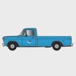 3002489 - O FORD F-100 PICKUP TRUCK ROCK ISLAND [THE ROCK]