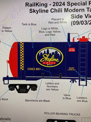 30-73638 - Skyline Chili Modern Tank Car #CINCI 003 / Special Projects