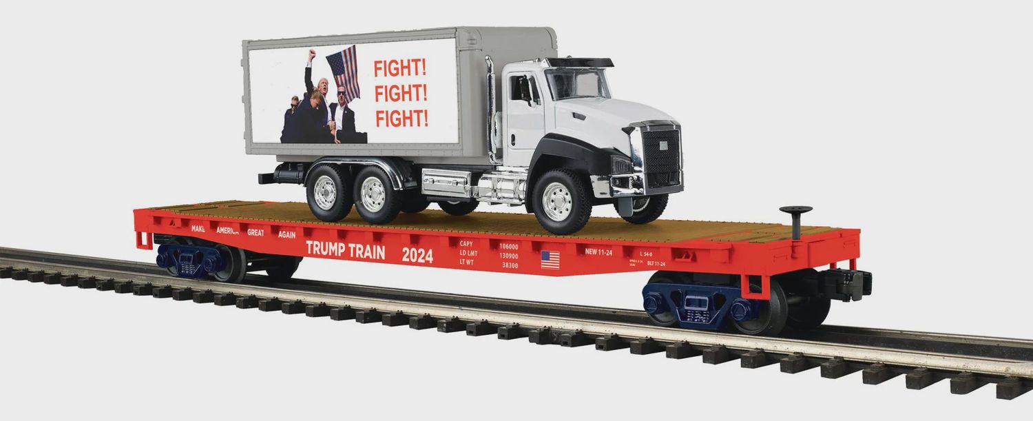 20-95803 - Donald J. Trump Flat Car with Box Truck